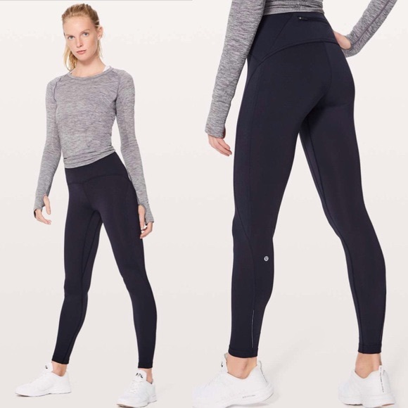 lululemon athletica Pants - Navy Lululemon Fast as Fleece Tight 28”
